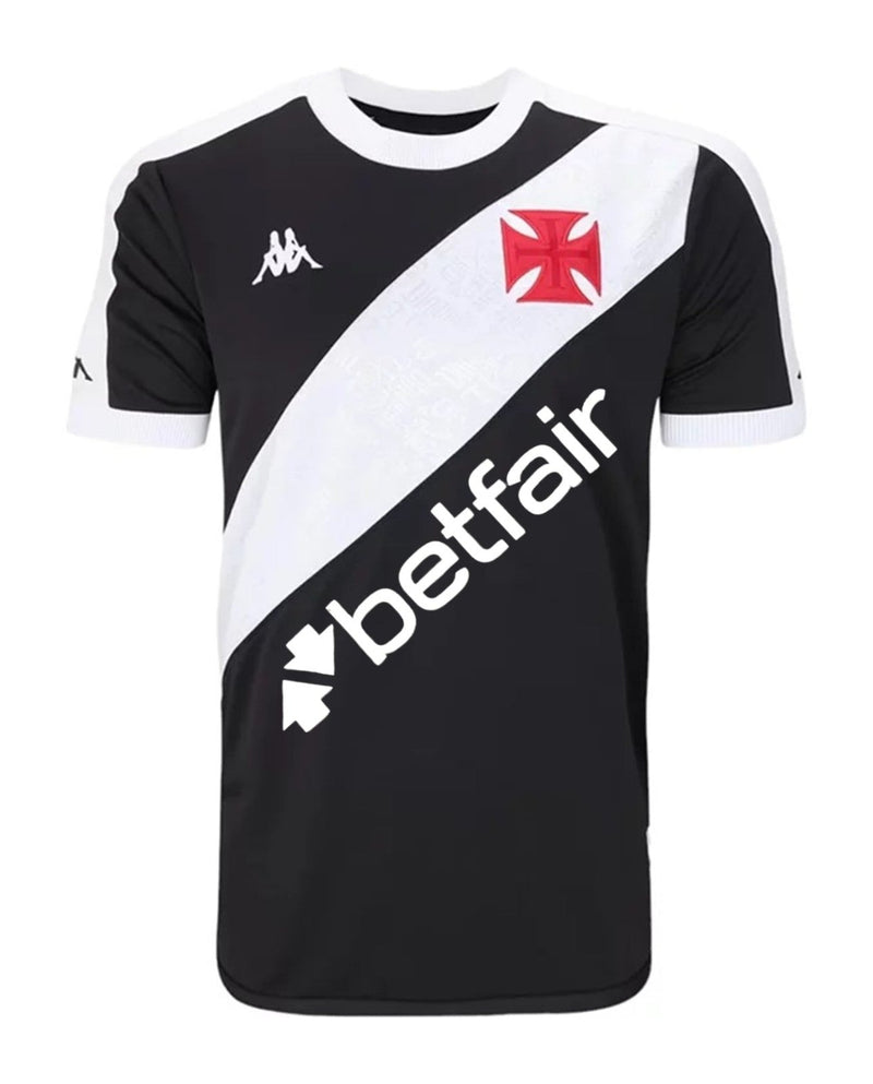 Camisa Vasco Home 24/25 s/n° Torcedor Kappa Masculina - Preta e Branca