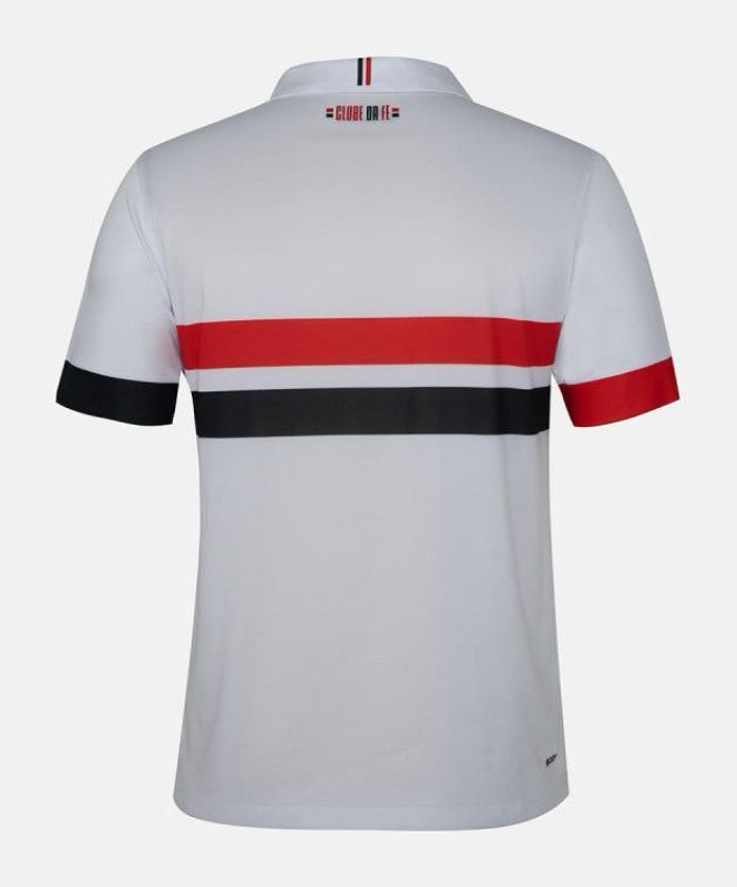Camisa São Paulo Home 24/25 s/n° New Balance Reebok Masculina - Branca, Preta e Vermelha