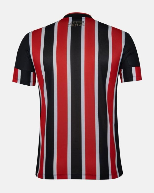 Camisa São Paulo Away 24/25 s/n° New Balance Reebok Masculina - Preta, Vermelha e Branca