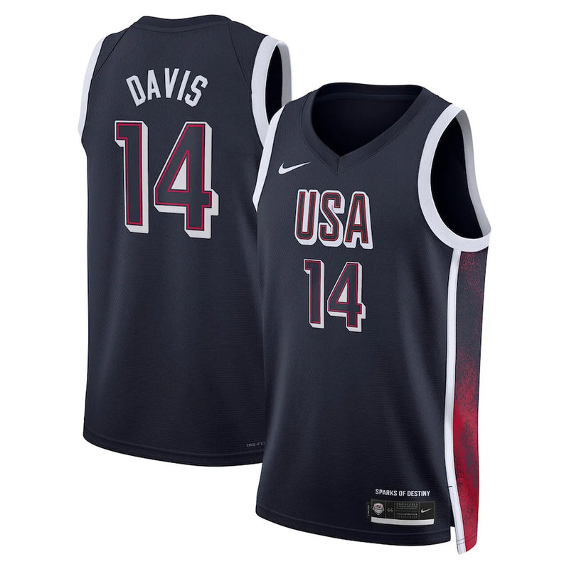 Regata Seleção Americana de Basquete Olimpíadas 2024 - Davis 14 - Azul