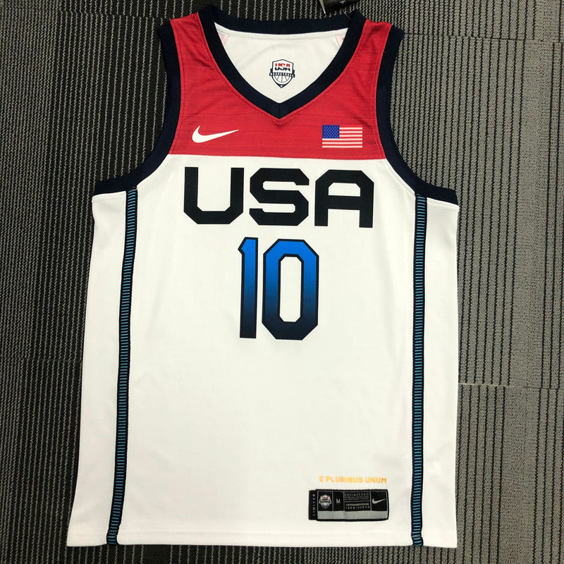 Regata Seleção Americana de Basquete Branca Tatum 10