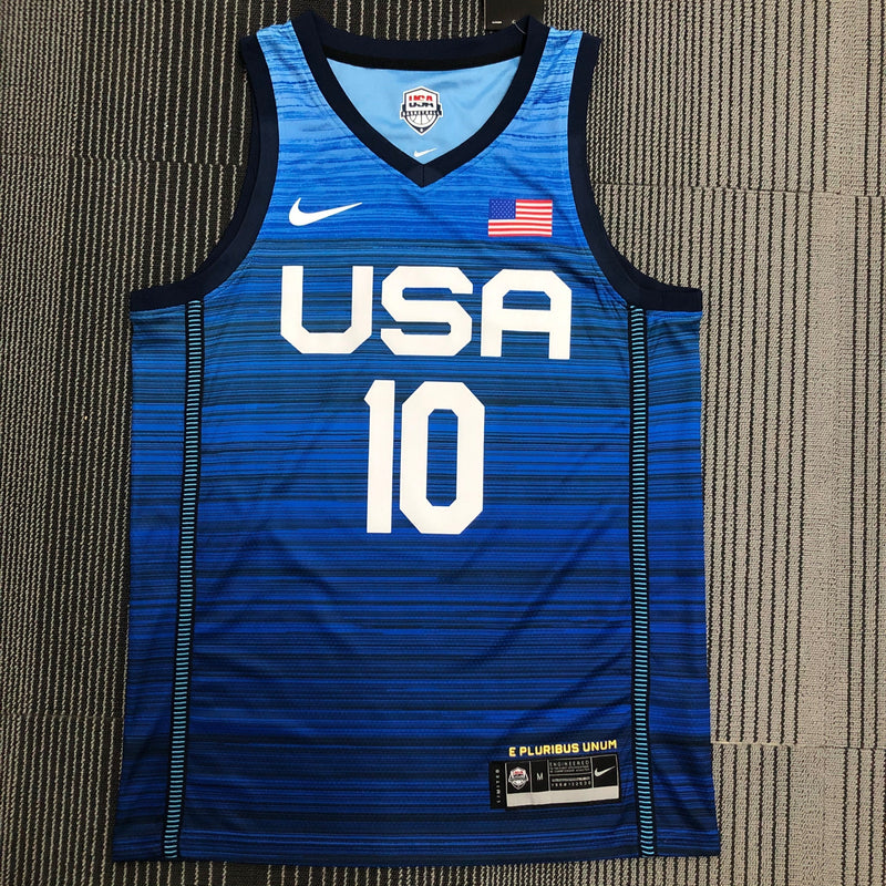Regata Seleção Americana de Basquete Azul tatum 10