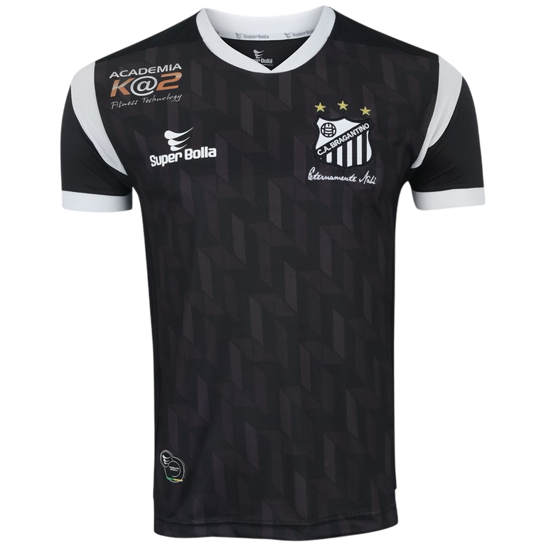 Camisa Bragantino Away 17/18 s/n° Torcedor Super Bolla Masculina - Preta