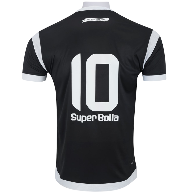 Camisa Bragantino Away 17/18 s/n° Torcedor Super Bolla Masculina - Preta