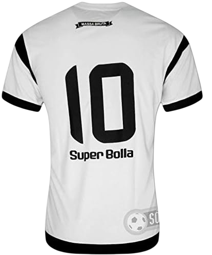 Camisa Bragantino Home 17/18 s/n° Torcedor Super Bolla Masculina - Branca