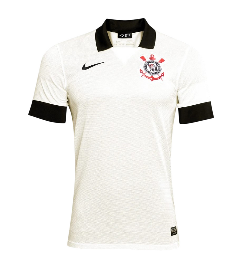 Camisa Corinthians Home 13/14 s/n° Torcedor Nike Masculina - Branca