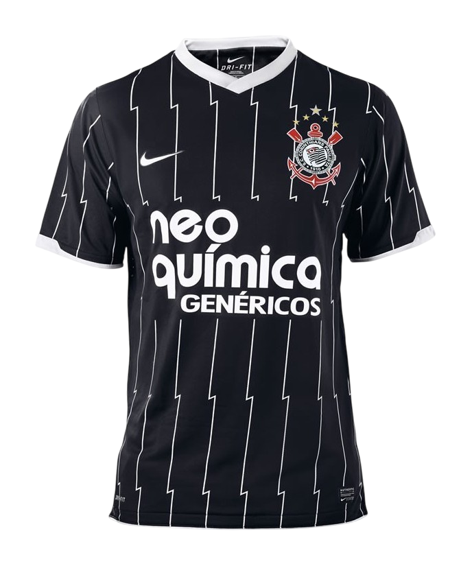 Camisa Corinthians Away 11/12 s/n° Torcedor Nike Masculina - Preta