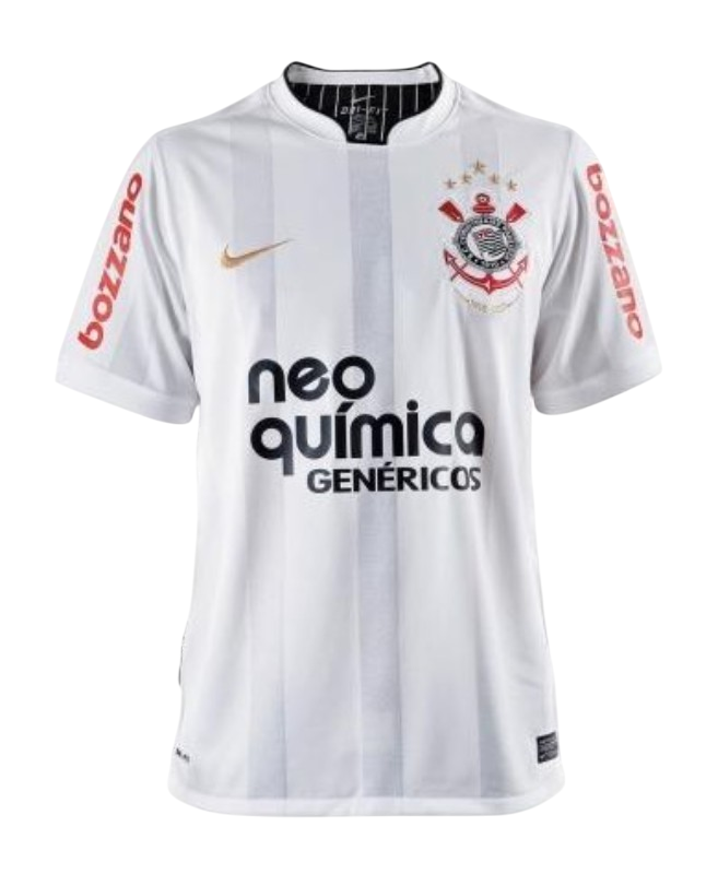 Camisa Corinthians Home 10/11 s/n° Torcedor Nike Masculina - Branca