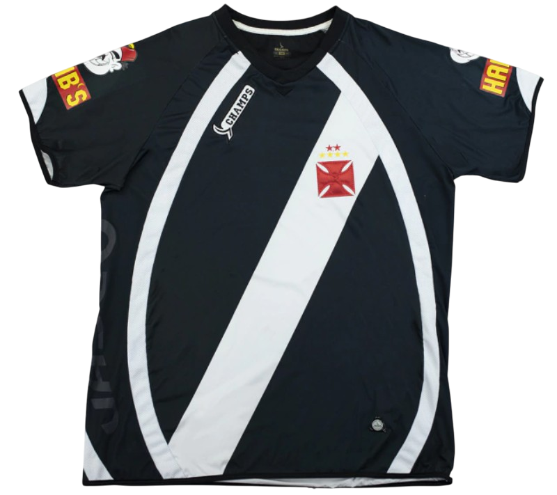 Camisa CR Vasco da Gama Home 09/10 s/n° Torcedor Champs Masculina - Preta