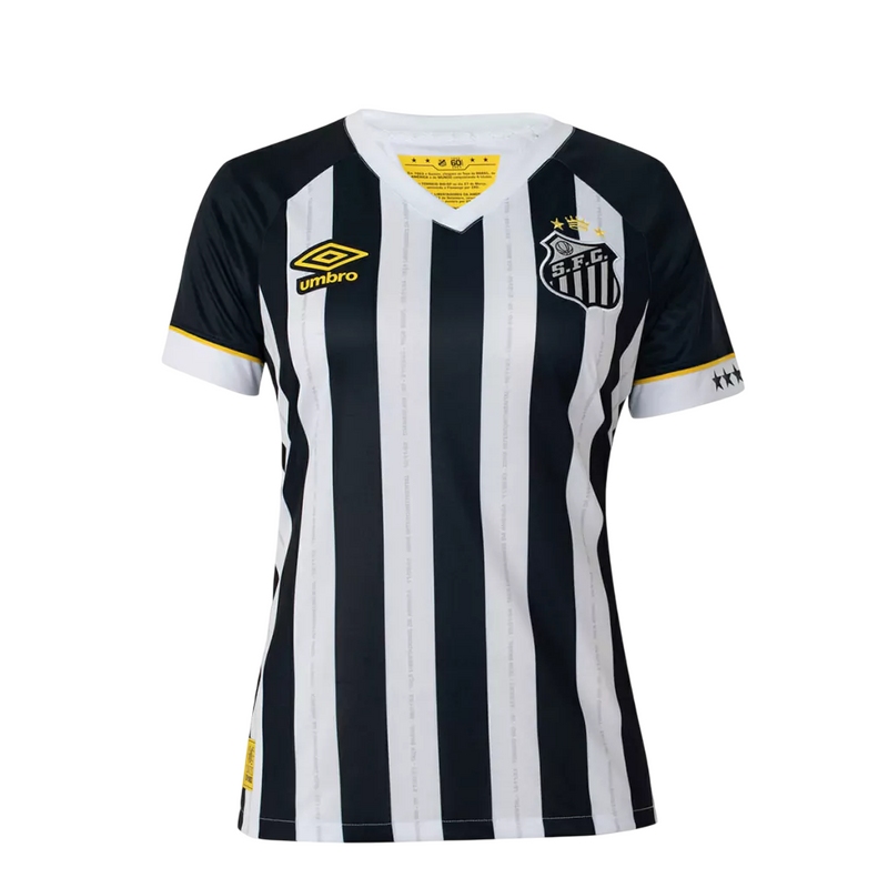 Camisa Santos Away Feminina 23/24 Torcedor Umbro - Listrado