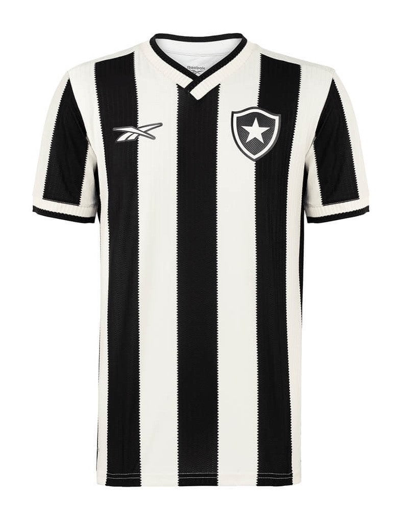 Camisa Botafogo Home 24/25 s/n° Torcedor Reebok Masculina - Branca e Preta